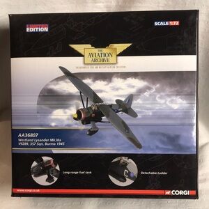 Die-Cast Westland Lysander Mk.IIIa V9289, 357 San, Burma  Airplane by Corgi